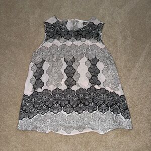 Black and White Blouse